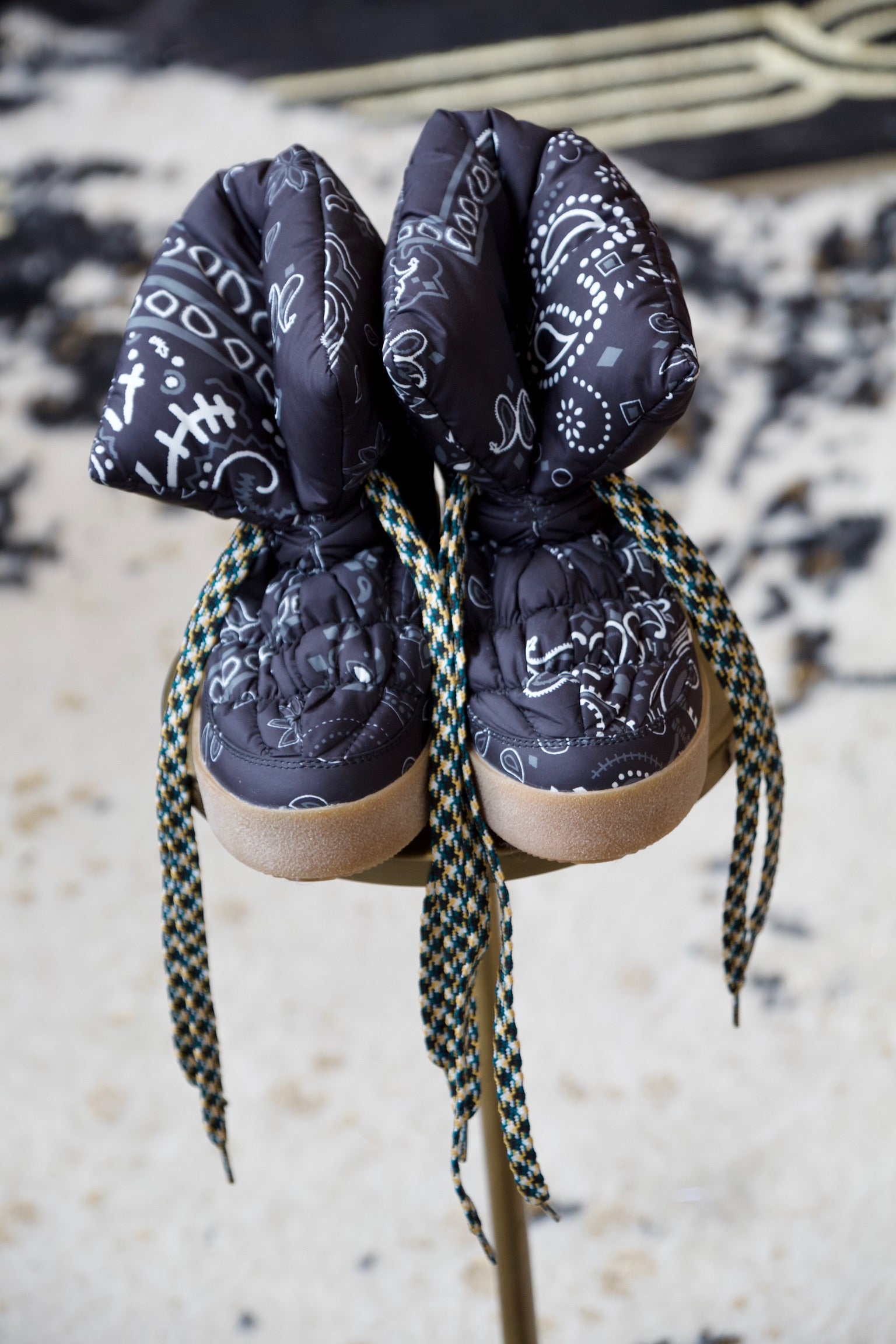 KhrisJoy Puff Bandana Boots