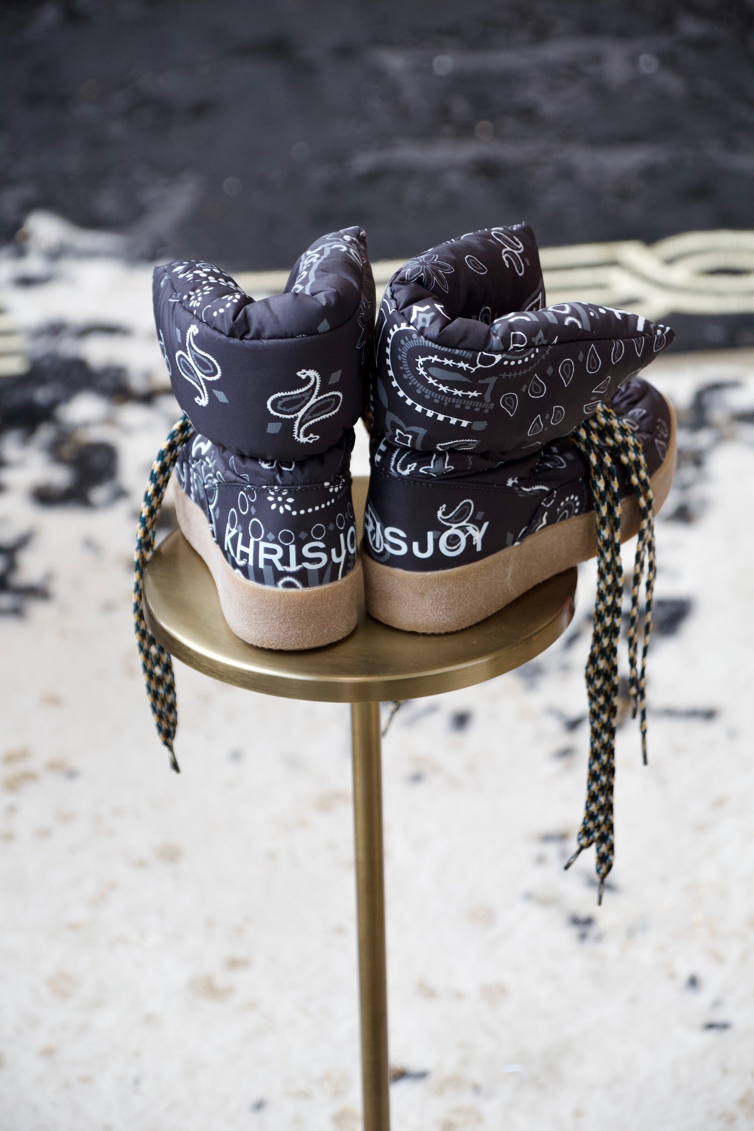 KhrisJoy Puff Bandana Boots