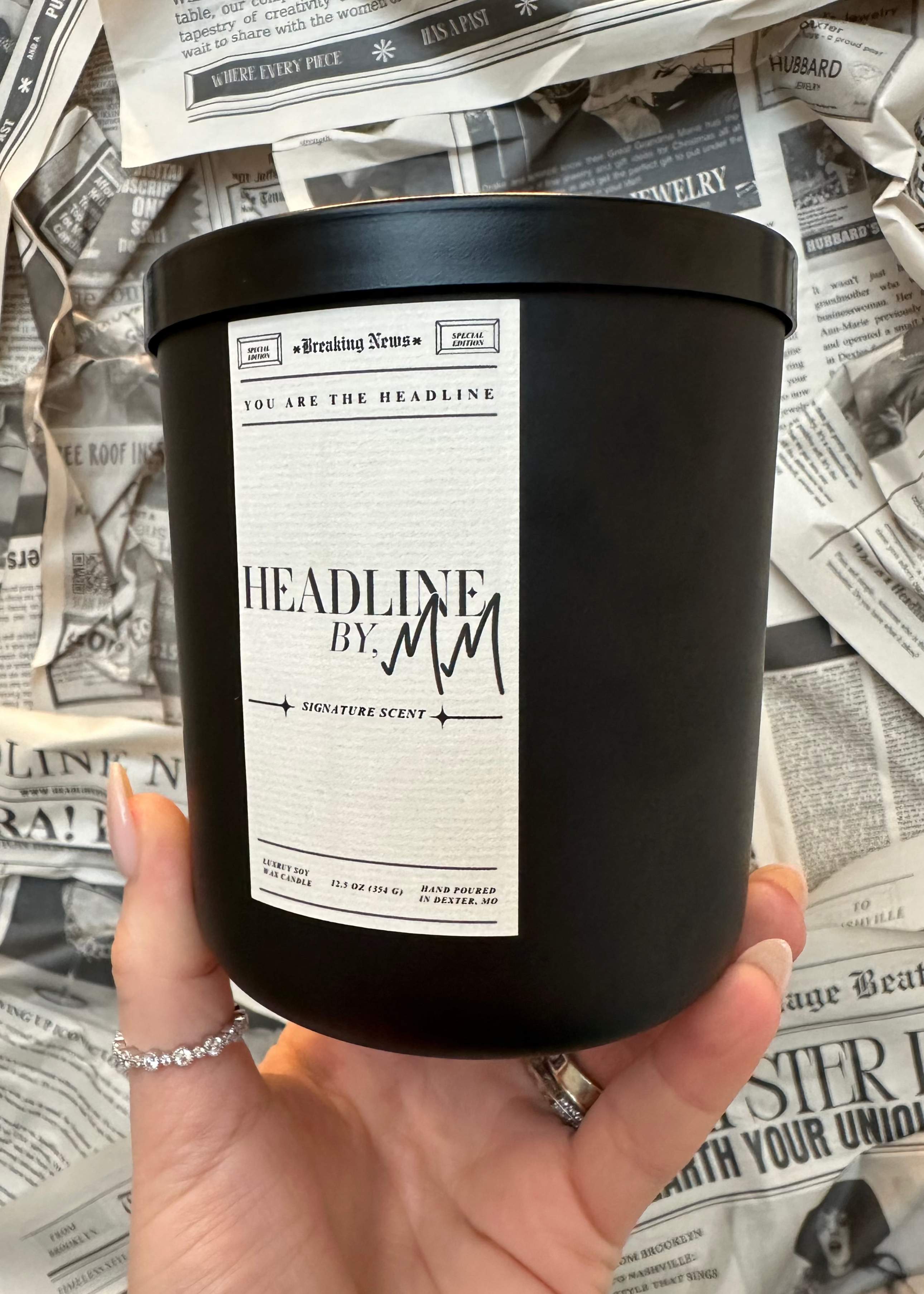 HEADLINE CANDLE